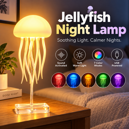 Jellyfish Shape LED Multicolor Decorative Night Lamp (1 Pc)